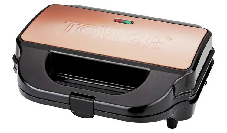 Buy Tower T27032RG 3-in-1 2 Portion Sandwich Toaster - Rose Gold | Sandwich  toasters | Argos