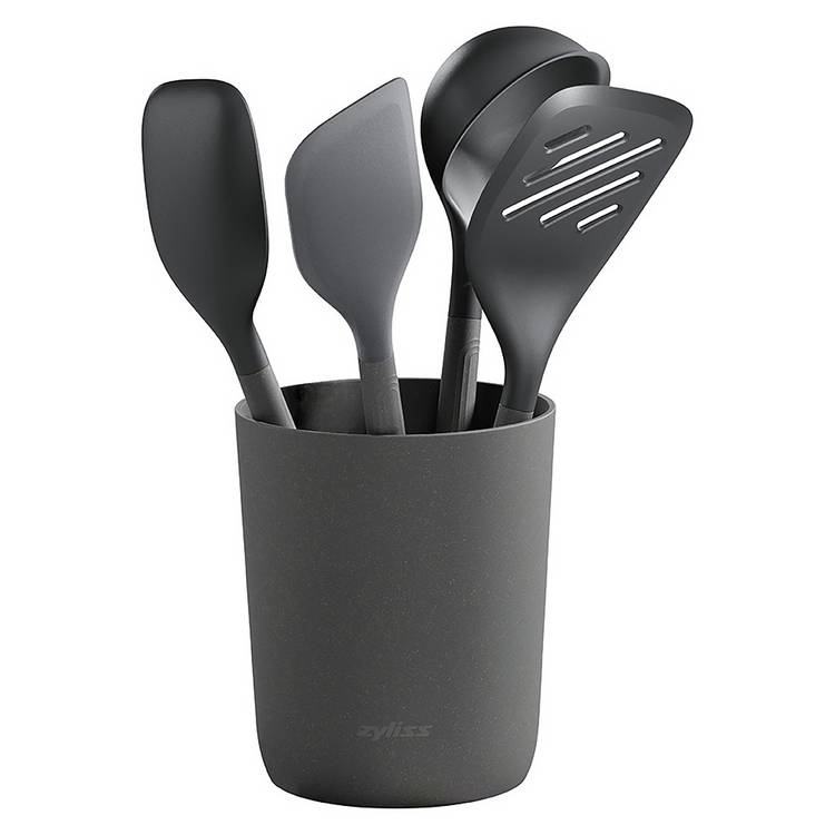Zyliss Recycled 5 Piece Utensil Set with Stand 0