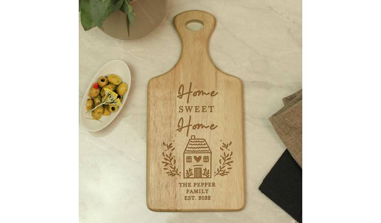 Personalised Message Home Wooden Paddle Board