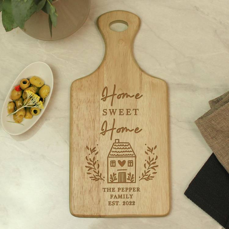 Personalised Message Home Wooden Paddle Board 0