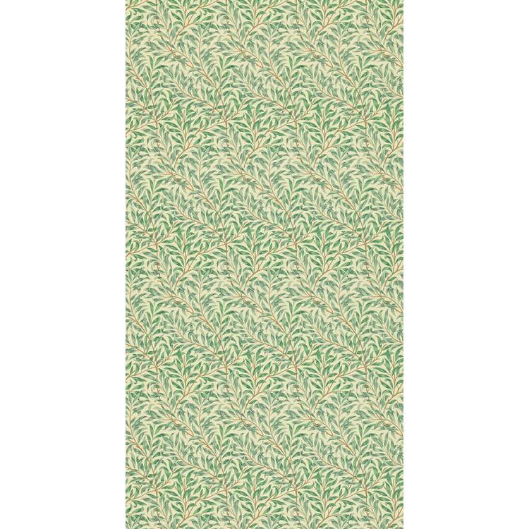 Morris & Co. Willow Bough Minor Leaf Green Floral Wallpaper 0