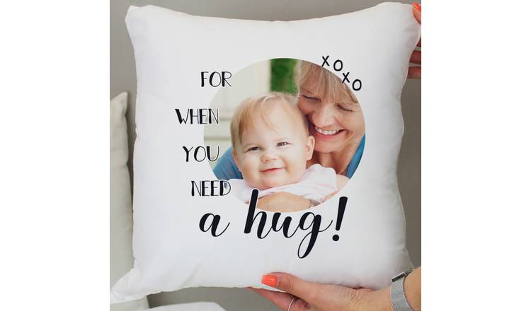 Personalised Message Need A Hug Photo Cushion