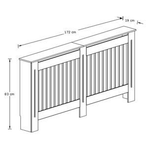 Buy GFW Longslow Extra Large Radiator Cover - Grey & Oak | Radiator ...