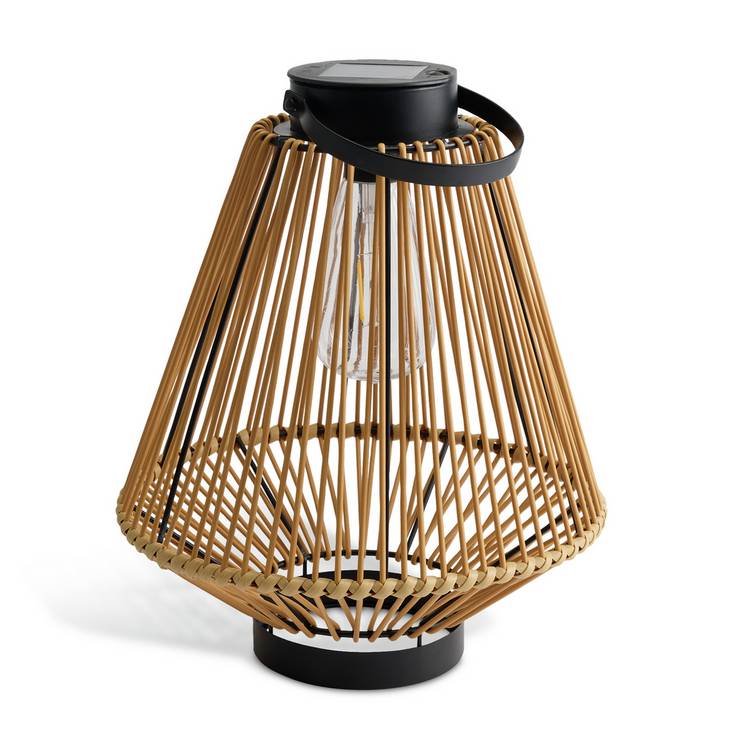 Habitat Solar Rattan Lantern 0