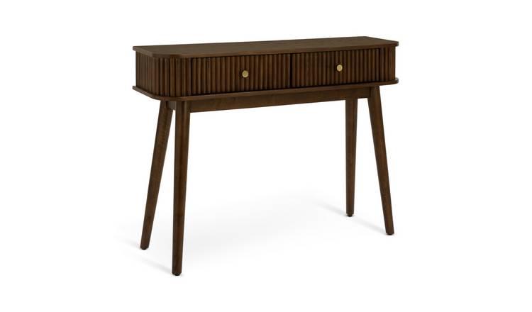 Habitat Kendi 2 Drawer Console Table - Walnut