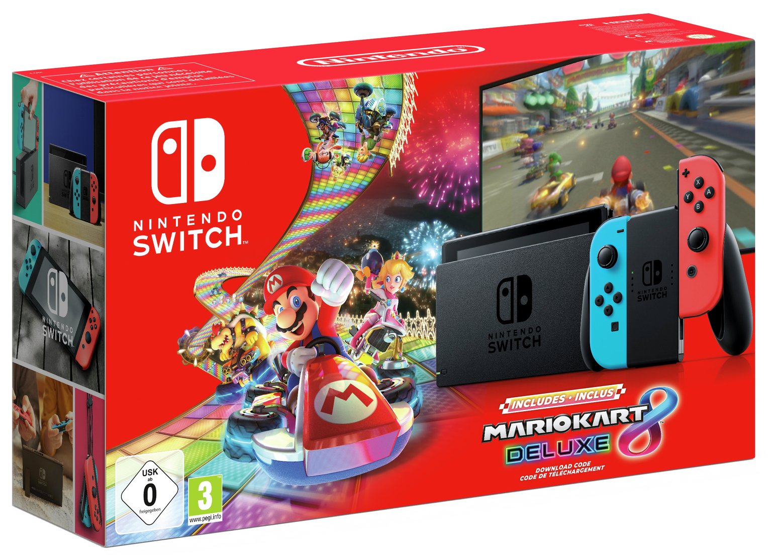 switch with mario kart 8 deluxe console bundle