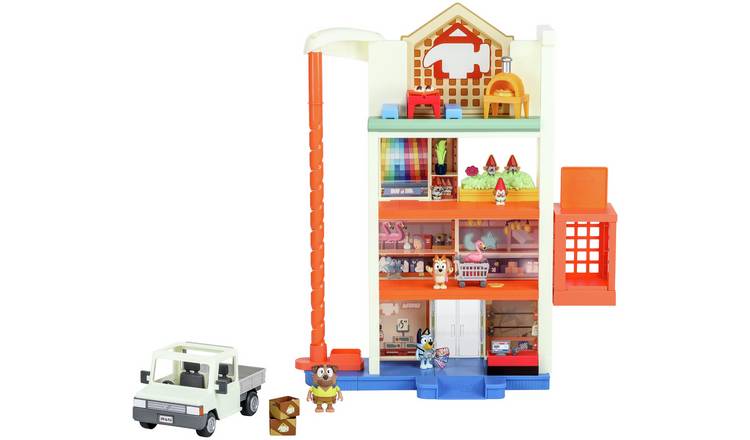 Bluey Hammerbarn Shopping Center Mega Playset 