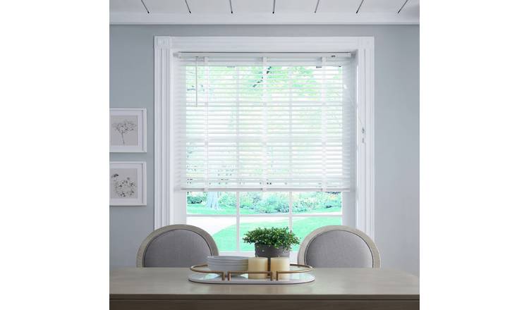 Little Black Book Basswood White 50mm Venetian Blind - 115cm