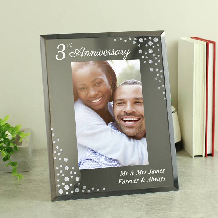 Personalised Message Anniversary 6X4 Photo Frame 0