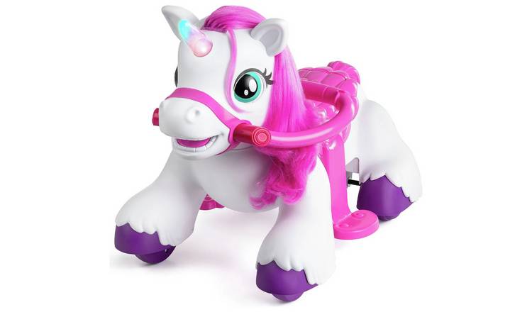 Xootz Magical Unicorn Ride-On Toy - White