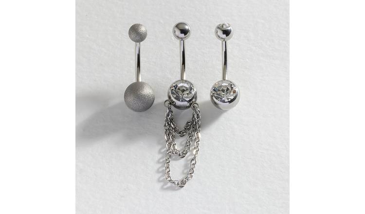 Revere Surgical Steel Belly Bars - Set of 3