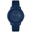 Buy Lacoste Men s 12 12 Navy Silicone Strap Watch Men s watches Argos