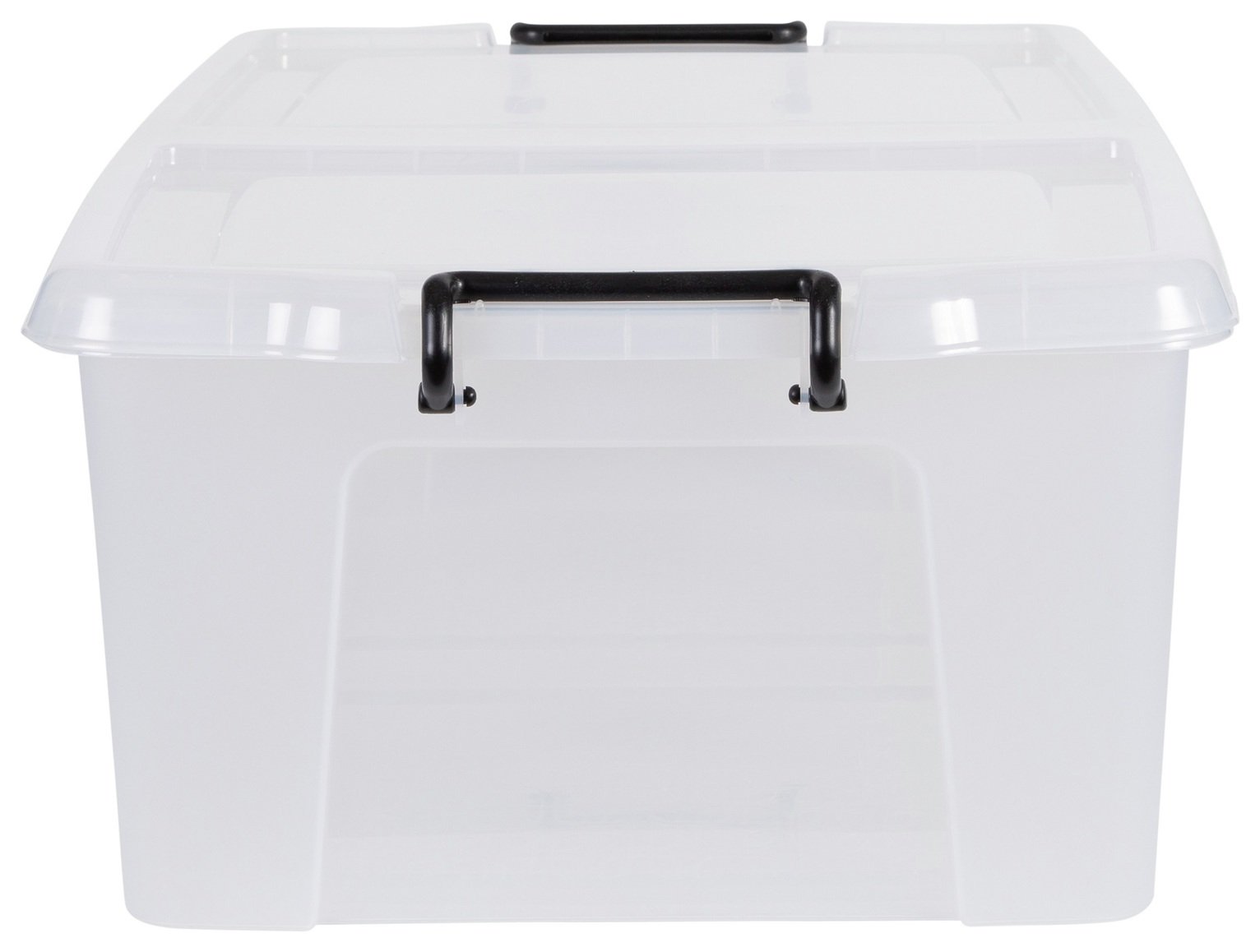 Strata 50L Smart Storage Box With Lid - Clear