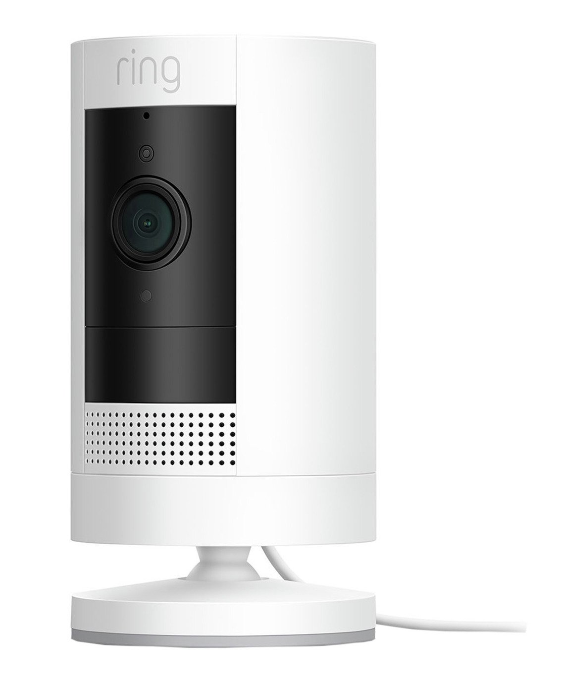 Ring Stick Up Cam Plug-In Security Camera CCTV - White