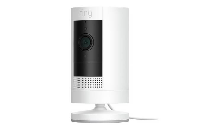 Ring Stick Up Cam Plug-In Security Camera - White
