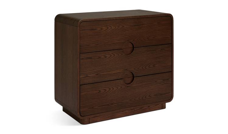 Habitat Adeje 3 Drawer Chest - Walnut