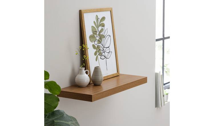 Argos Home Jak 60cm Floating Shelf - Oak Effect