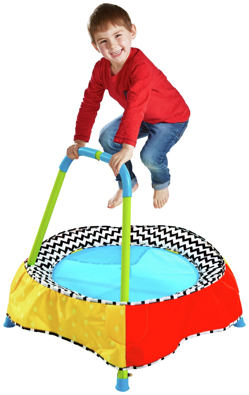 Chad Valley Indoor Toddler Trampoline A Great First Trampoline For Children Blue Ebay