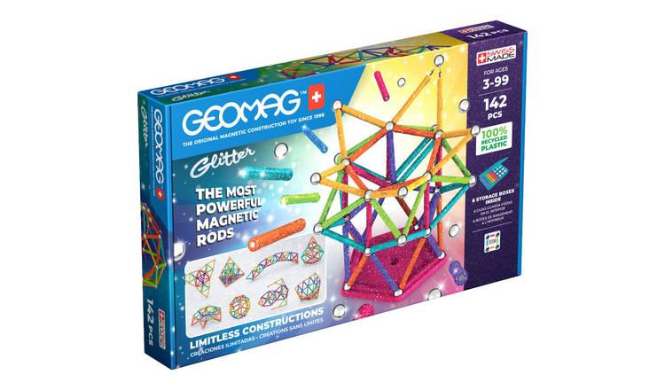 Geomag Classic 142 Piece Magnetic Glitter Panel Construction Set