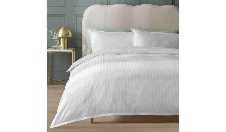 Habitat Cotton Oxford Edge Stripe Bedding Set - Superking