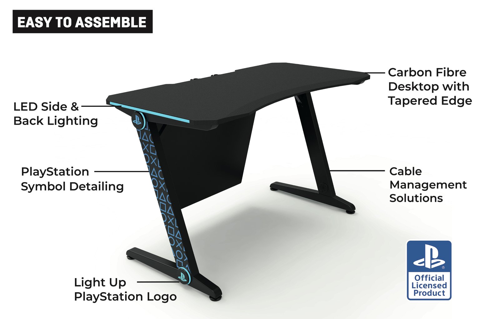 X-Rocker Borealis Official Licensed PlayStation Gaming Desk Review