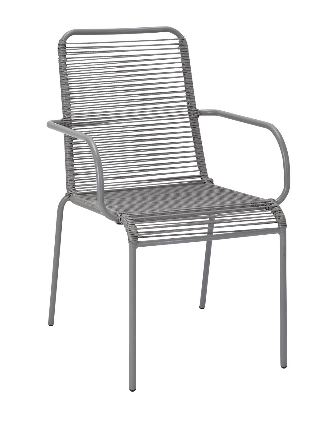 Argos Home Steel Stacking Garden Chair Grey