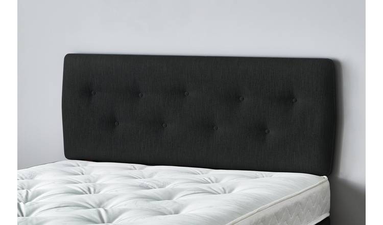 Dark gray store king headboard