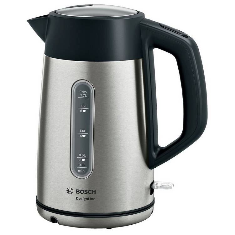 Bosch TWK4P440GB DesignLine Kettle - Stainless Steel 0