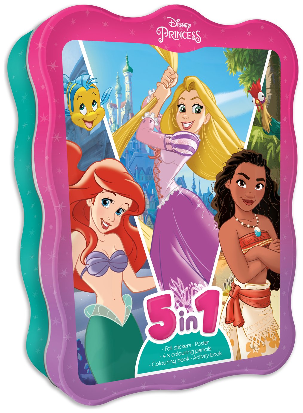 Disney Princess 5 in 1 Activity Tin