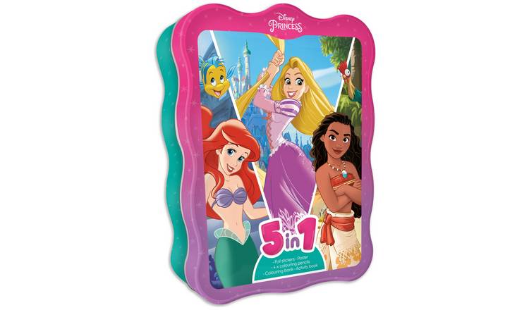 Disney Princess 5 in 1 Activity Tin