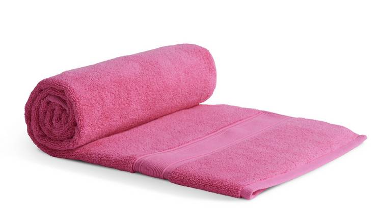 Habitat Supersoft Bath Sheet - Raspberry