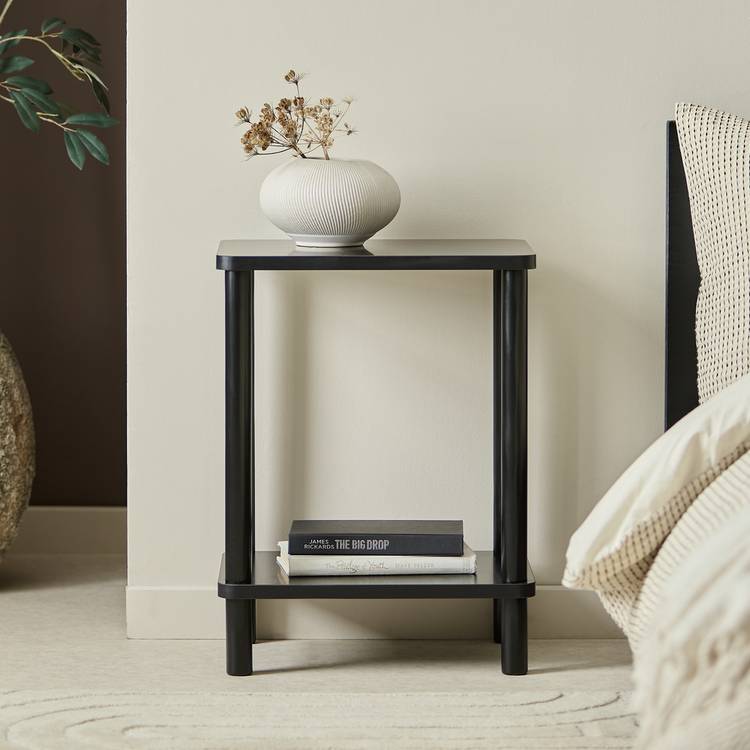 Argos Home Andrea Set of 2 Bedside Tables - Black 0
