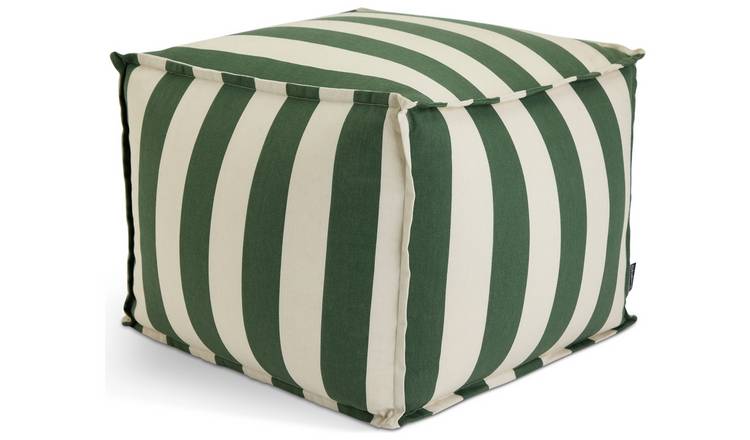 Habitat Stripe Outdoor Pouffe Cushion