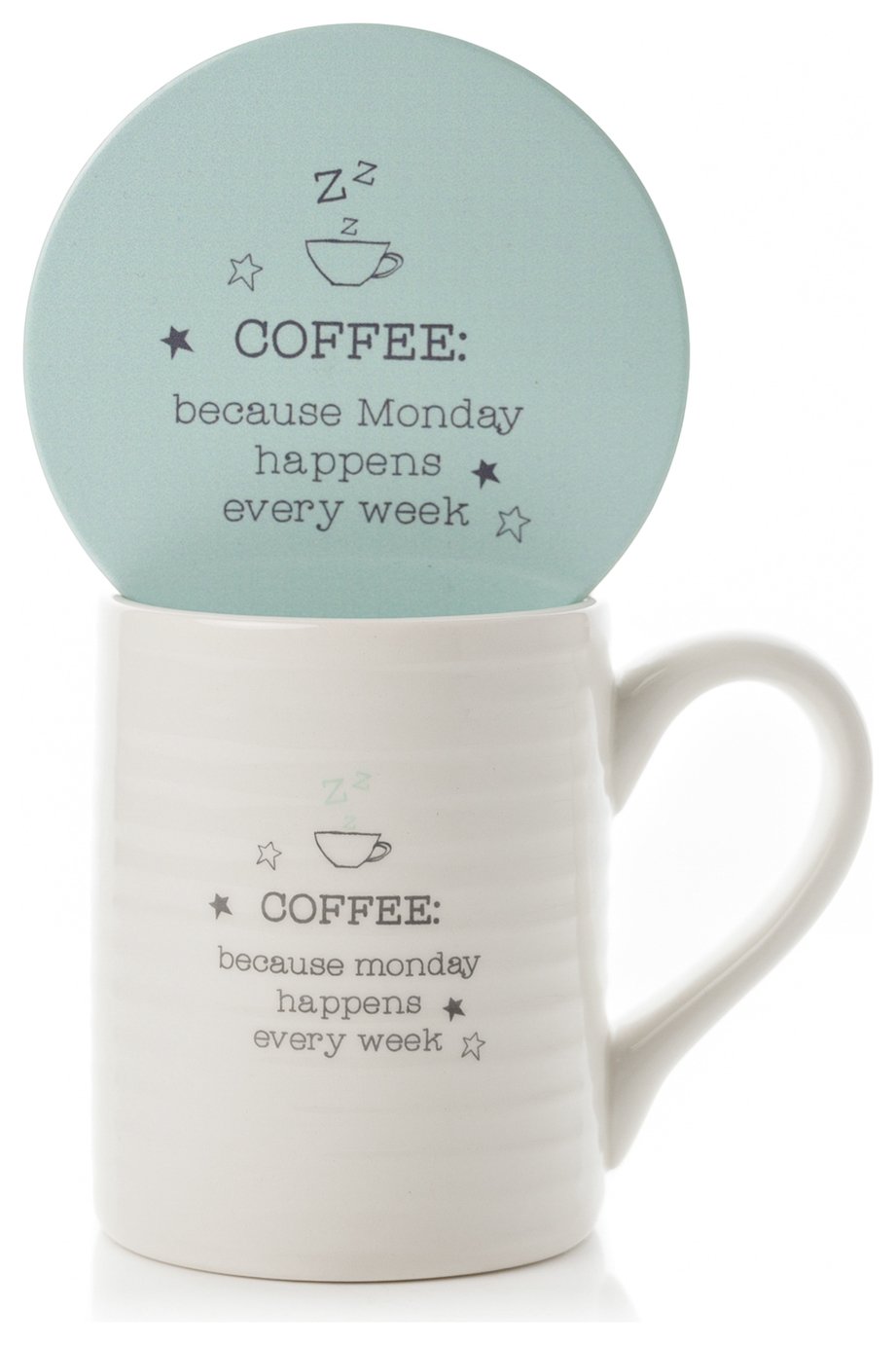 Love Life Monday Coffee Mug & Coaster Set