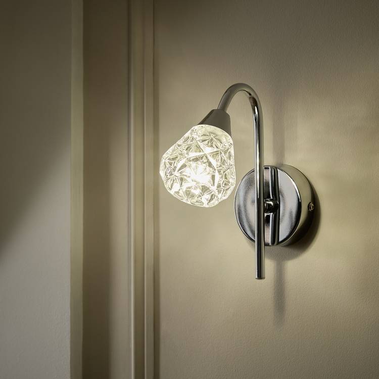 Argos Home Dico Fixed Neck Wall Light - Chrome 0