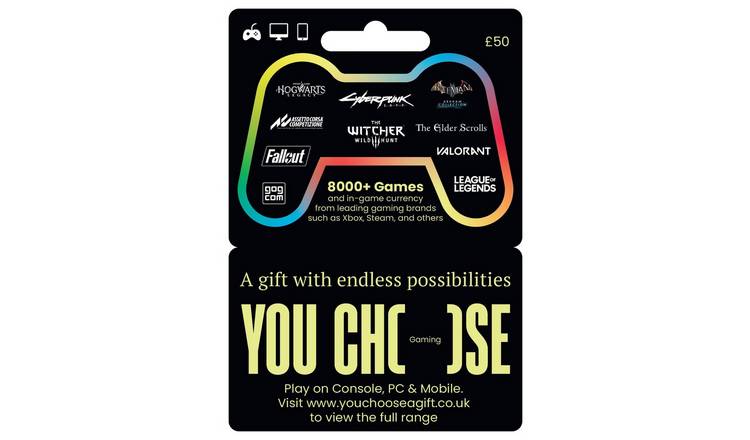 You Choose Gaming 50 GBP Gift Card