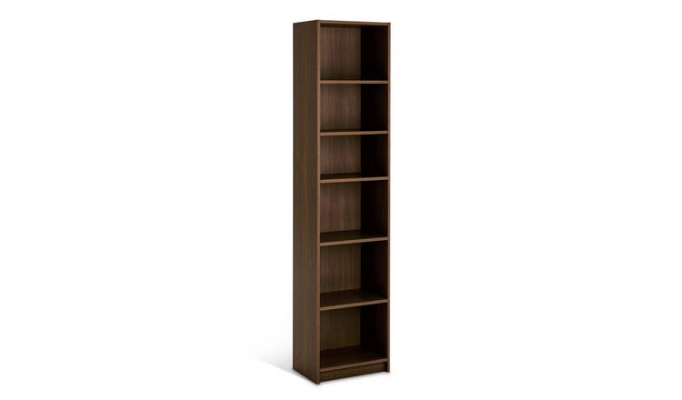 Argos Home Maine Narrow Bookcase - Walnut