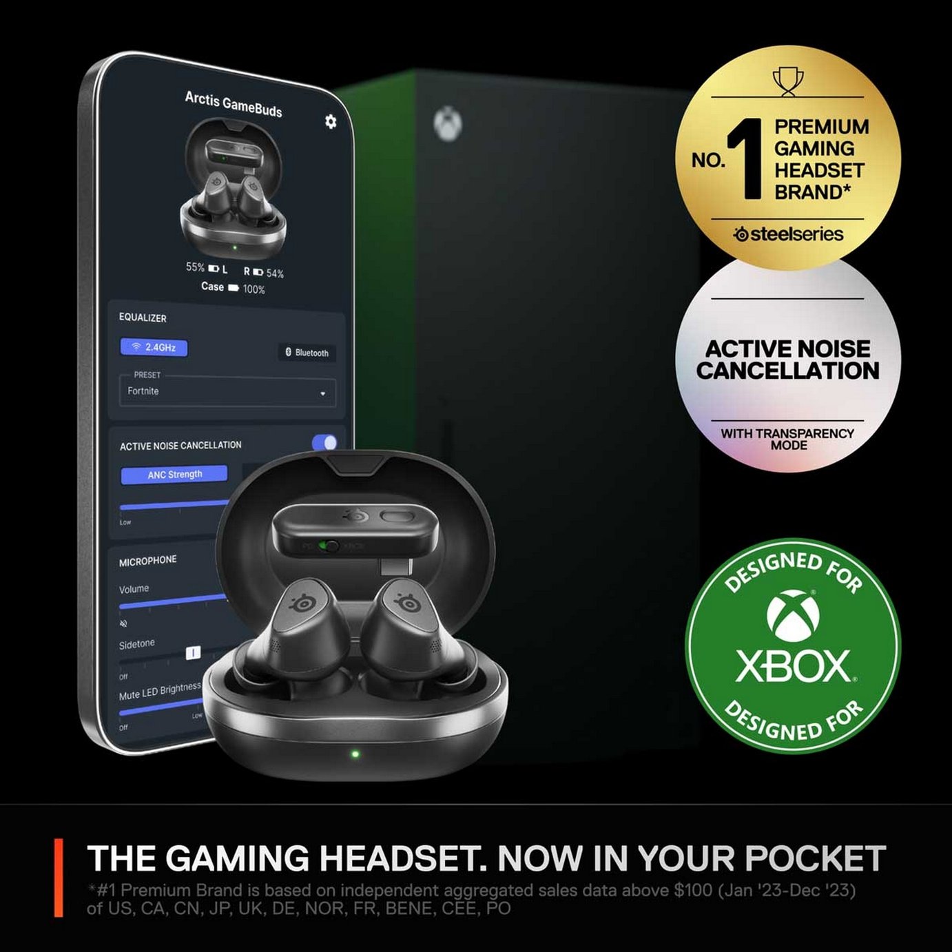 Buy SteelSeries Arctis Wireless GameBuds For Xbox - Black | Pre