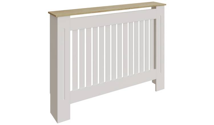 GFW Longslow Medium Radiator Cover - White & Oak