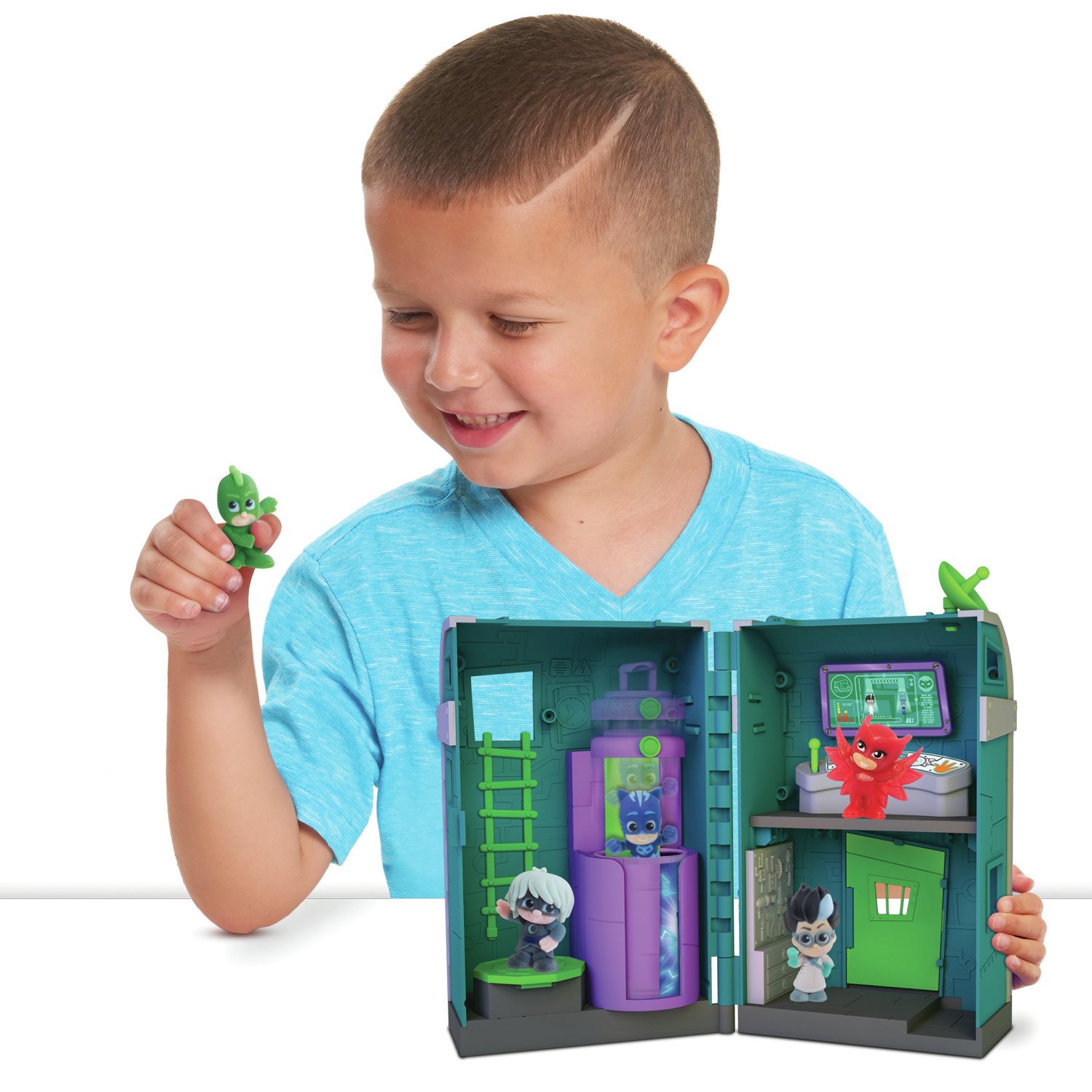 PJ Masks Nighttime Micros Romeo's Lair Playset Review