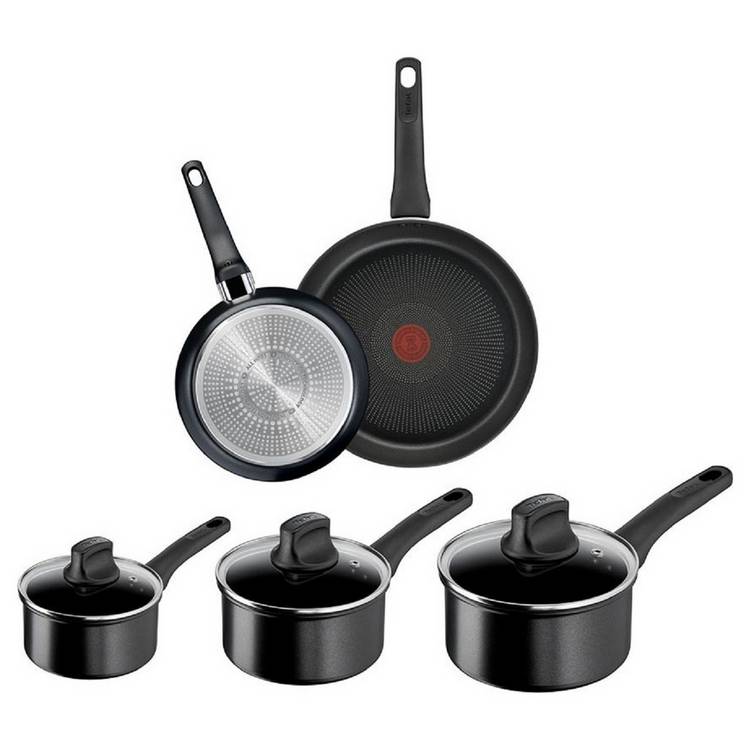 Tefal Titanium Excellence 5 Piece Aluminium Pan Set  0