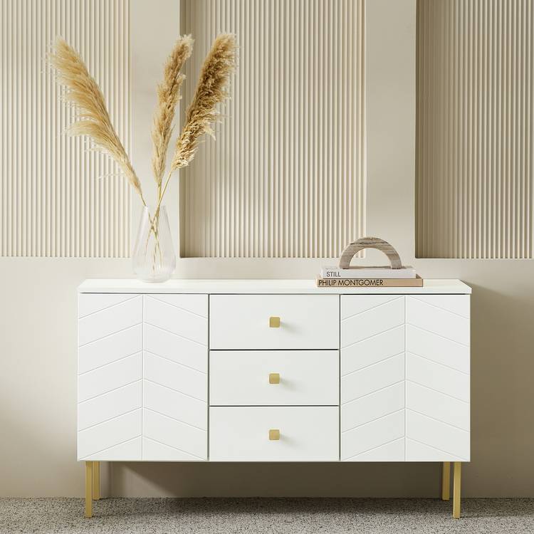 Argos Home Kyler 2 Door 3 Drawer Sideboard - White 0