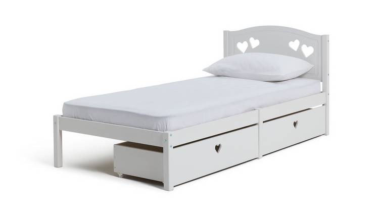 Argos white 2025 single bed frame