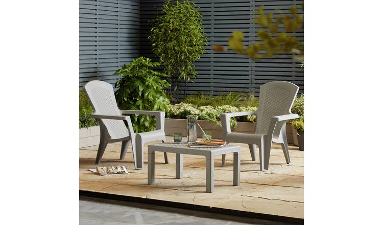 Argos bistro table and 2 deals chairs