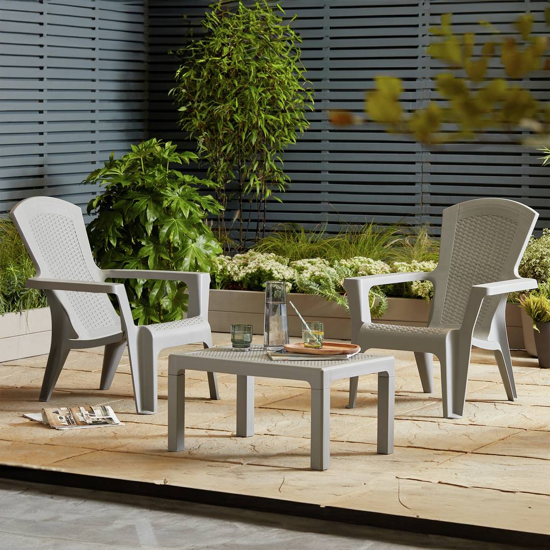 Argos Home Baltimore 2 Seater Plastic Garden Bistro Set