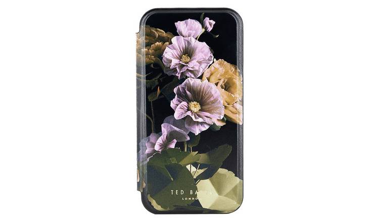 Ted Baker iPhone 15 Paper Flowers Mirror Folio Phone Case