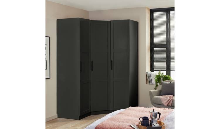 Corner on sale wardrobe argos