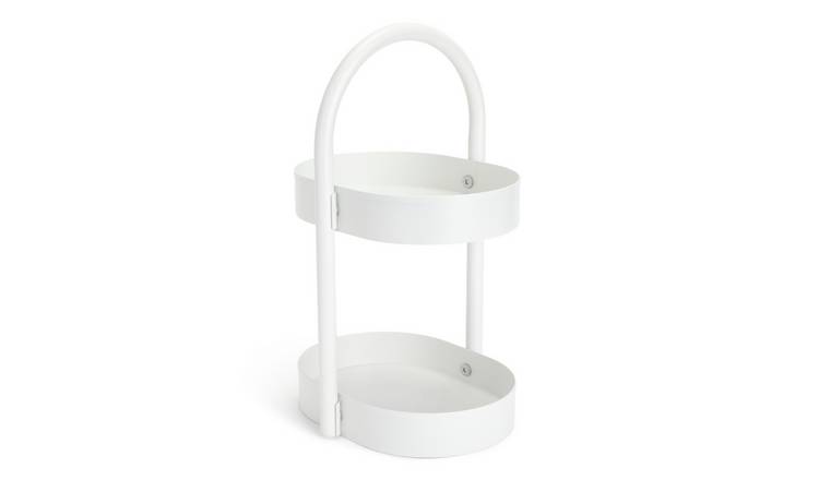 Habitat 2 Tier Bathroom Storage Caddy - White