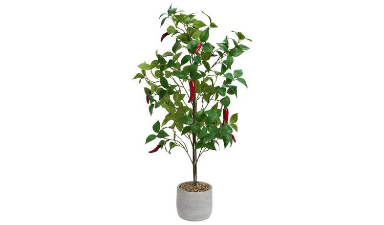 Home 36 inch Tall Faux Chilli Tree