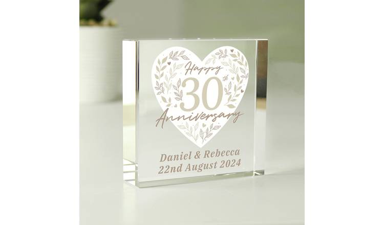 Personalised Message 30TH Anniversary Block